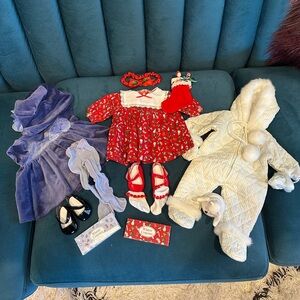 Vintage American Girl Bitty Baby Winter Outfit Bundle